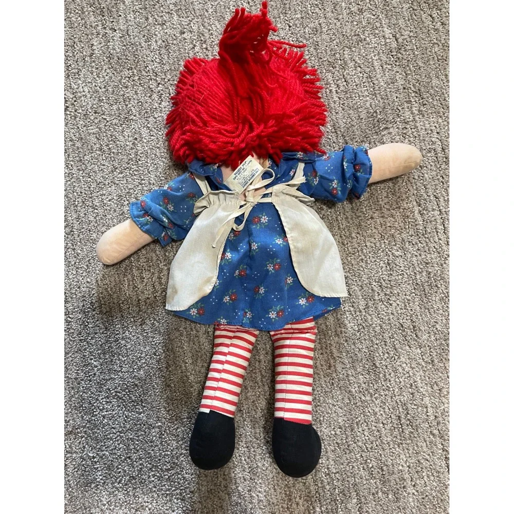 Vintage Hasbro Softies Raggedy Ann Doll 15